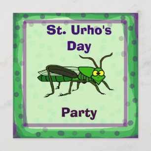 Invitación El fiesta del día del St. Urho invita con el