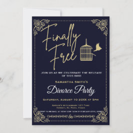 Invitación El fiesta del divorcio invita: Finalmente libre, h