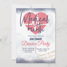 Invitación El fiesta del Divorcio invita: Mirth Médico