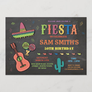 Invitación El fiesta del gorra mexicano de México de la