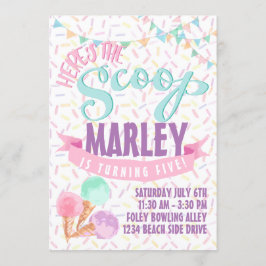 Invitación El fiesta del helado invita