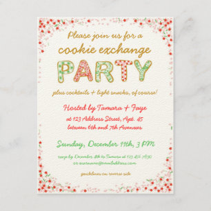 Invitación El fiesta del intercambio del intercambio de la