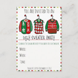 Invitación El fiesta feo del suéter invita