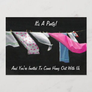 Invitación El fiesta invita: Venido cuelgue hacia fuera con