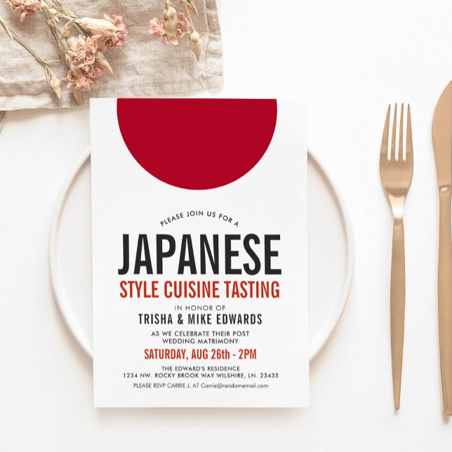 Invitación El fiesta japonés de la cocina el | invita (Subido por el creador)