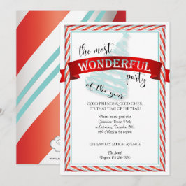 Invitación El Fiesta más maravilloso de los Navidades del tie