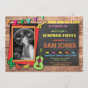 Invitación El fiesta mexicano de la foto de México de la