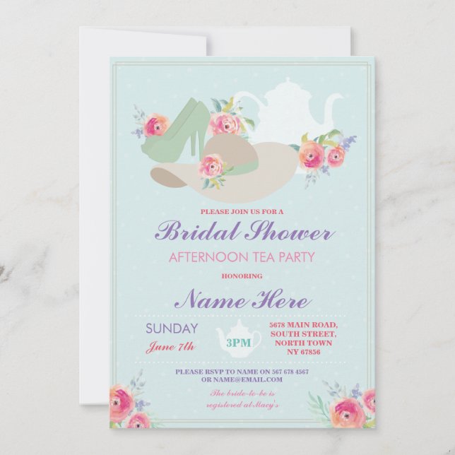 Invitación El fiesta nupcial de Bachelorette de los zapatos (Anverso)