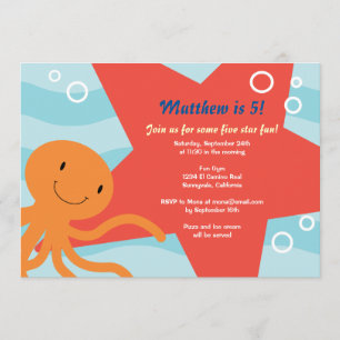 Invitación El fiesta subacuático invita