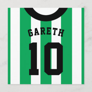 Invitación El fiesta temático del jersey de fútbol invita a