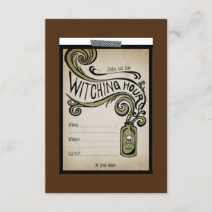 Invitación El fiesta Witching de la hora invita