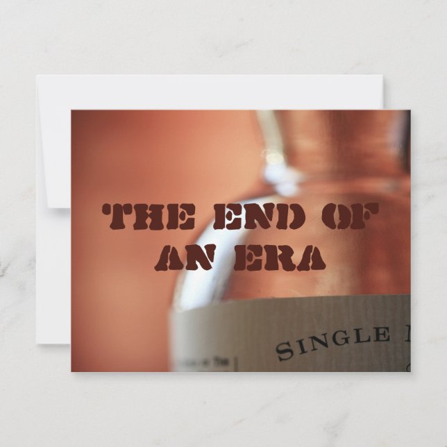 Invitación El fin de una era (Anverso)