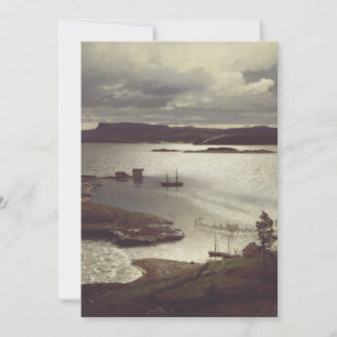 Invitación El fiordo de Sandvik de Hans Gude