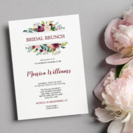 Invitación El florecimiento del país en Borgoña | Boda Bridal