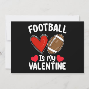 Invitación El fútbol es mi deporte de San Valentín