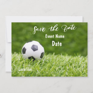 Invitación El fútbol está sobre hierba verde salvo el fiesta 