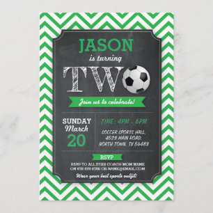 Invitación El fútbol invita al 2do fútbol del cumpleaños DOS