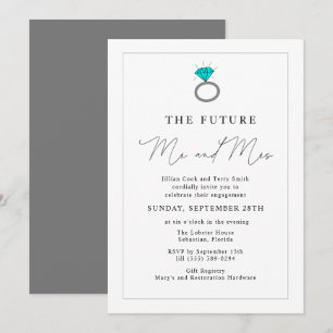 Invitación El futuro del Sr. y la Sra. Engagement Party