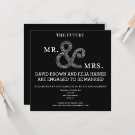 Invitación El futuro del Sr. y la Sra. Rustic Engagement Brid