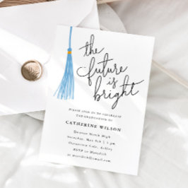 Invitación El Futuro Es El Partido De La Graduación Azul Lumi