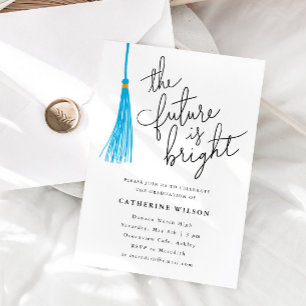 Invitación El Futuro Es La Brillante Fiesta De Graduación De