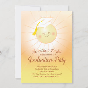 Invitación El futuro es un partido de graduación brillante