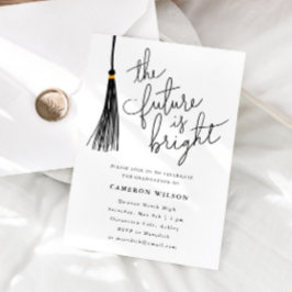 Invitación El futuro es una brillante foto del partido de gra