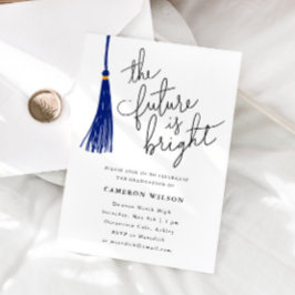 Invitación El futuro es una brillante foto del partido de gra