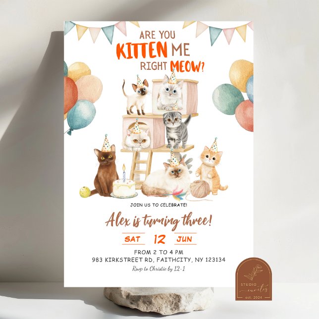 Invitación ¿El Gato Te Enamoró De Gatito, Gatito? Cualquier c (Subido por el creador)