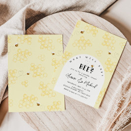 Invitación El género abeja revela la invitación. ¿Qué hará la