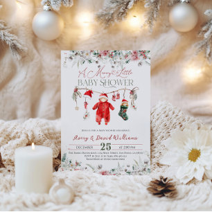 Invitación El género Baby Shower de Merry Little Neutral