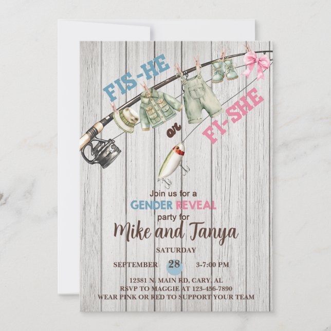 Invitación El género Baits o Bows revela la invitación. (Anverso)