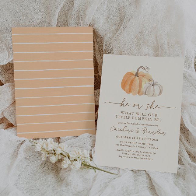 Invitación El género de la pequeña calabaza cae (Subido por el creador)