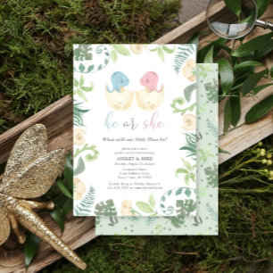 Invitación El género de su dinosaurio cutre revela la jungla