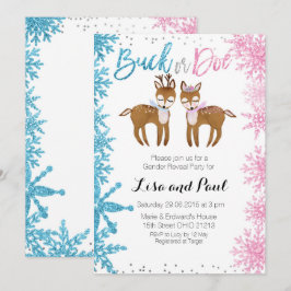 Invitación El género del dólar o de la gama revela invierno