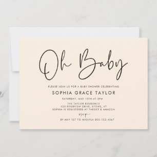 Invitación El género moderno del Boho de Baby Shower Cream Ne