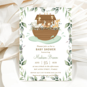 Invitación El género neutro de la Baby Shower de la vegetació