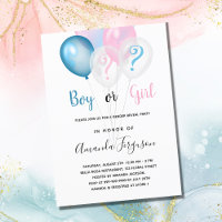 El género revela la ducha de bebé chica de niño ro