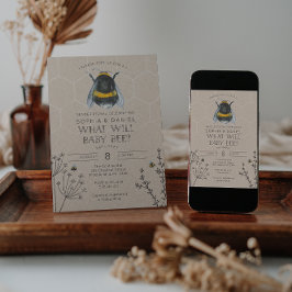 Invitación El género revela lo que beberá Baby Shower