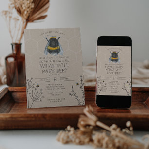 Invitación El género revela lo que beberá Baby Shower