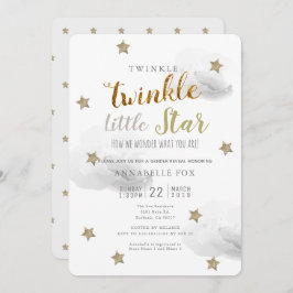 Invitación El género Twinkle Little Star revela Baby Shower
