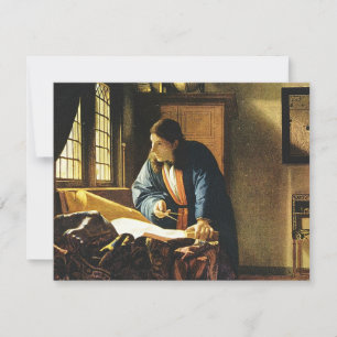 Invitación El geógrafo de Johannes Vermeer (alrededor de 1669