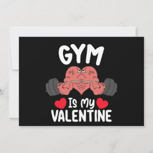 Invitación El Gimnasio Es Mi Deporte De Fitness De San Valent