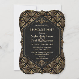 Invitación El glamoroso gran compromiso de Gatsby de 20