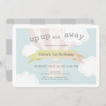 El globo aerostático rosado se levanta y se aleja 