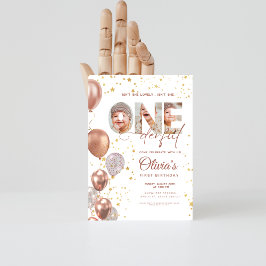 Invitación El globo no es una foto maravillosa del primer cum