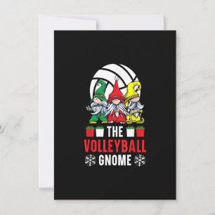 Invitación El Gnomo del Voleibol Amante del Deporte Feliz Nav
