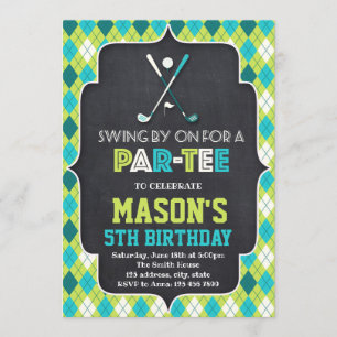 Invitación El golf divertido invita