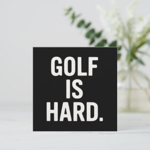 Invitación El golf es difícil Humor de golf Divertido Amante 