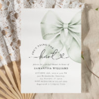 El golpe verde atando la ducha nupcial